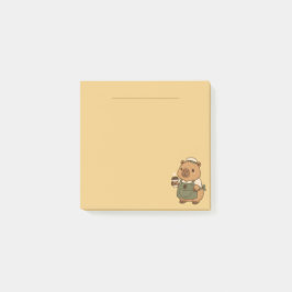 Post-it® Notas Adhesivas de Capibara Barista de Colores Pas