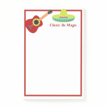 Notas adhesivas de celebración del Cinco de Mayo