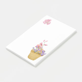 Post-it® Notas Adhesivas de Cesto de Flores