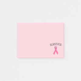 Post-it® Notas Adhesivas de Cinta de Superviviente de Cánce