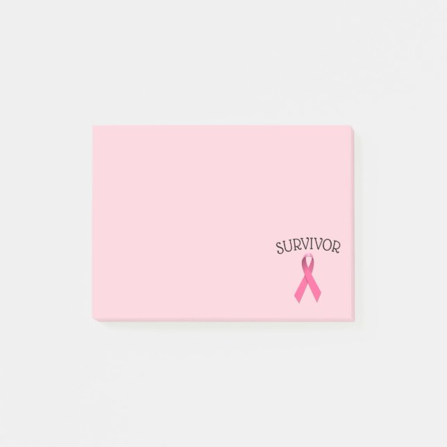 Post-it® Notas Adhesivas de Cinta de Superviviente de Cánce (Anverso)