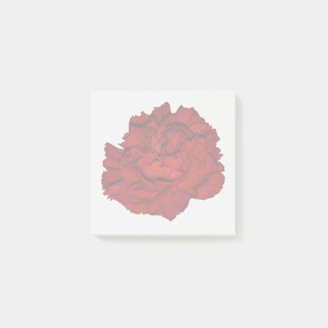 Post-it® Notas Adhesivas de Clavel Rojo (Anverso)