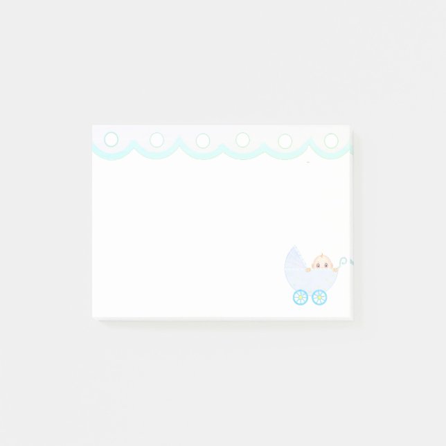 Post-it® Notas adhesivas de cochecito de bebé lindo (Anverso)