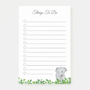 Post-it® Notas Adhesivas de Cosas por Hacer de Elefante