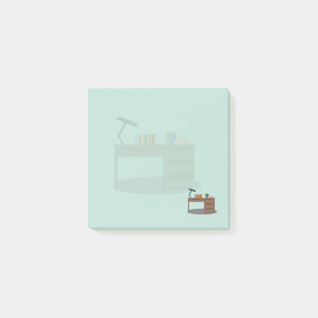 Post-it® Notas Adhesivas de Espacio de Estudio (Anverso)