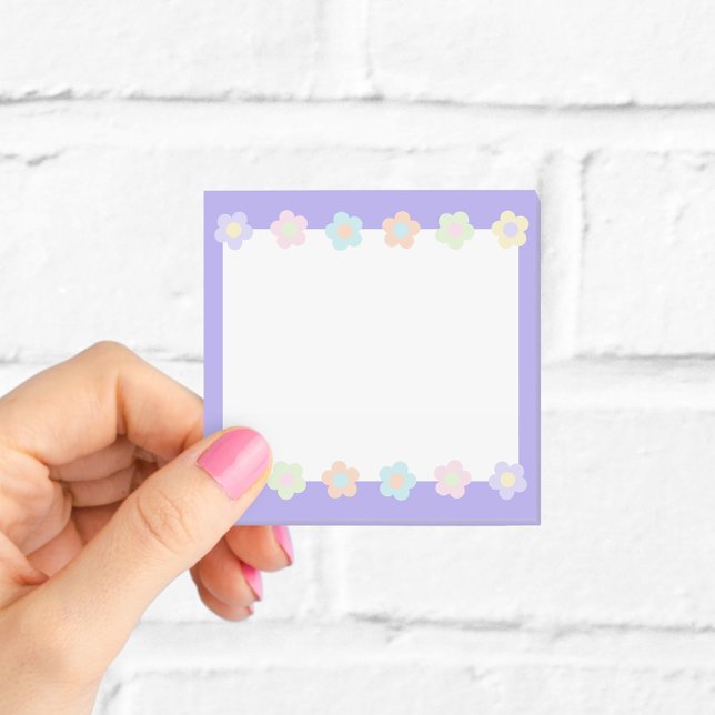 Post-it® Notas Adhesivas de Flor de Pastel Púrpura (Subido por el creador)