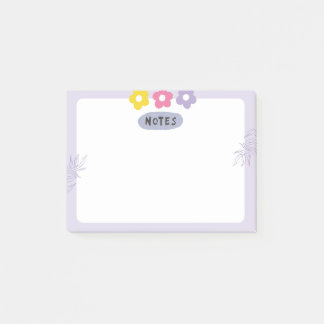 Post-it® Notas adhesivas de flor morada