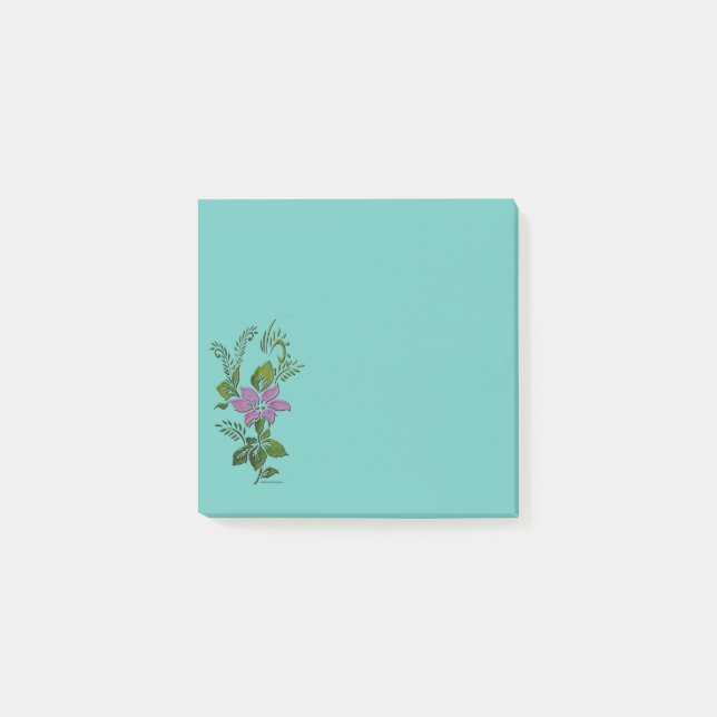 Post-it® Notas adhesivas de flor única (Anverso)