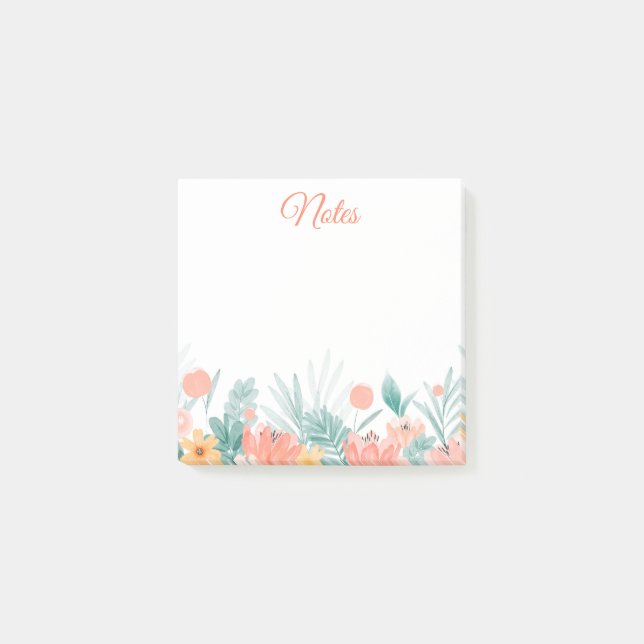 Post-it® Notas Adhesivas de Flores de Primavera (Anverso)