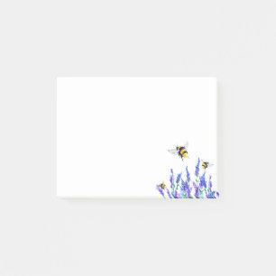 Post-it® Notas adhesivas de flores de primavera volando abe
