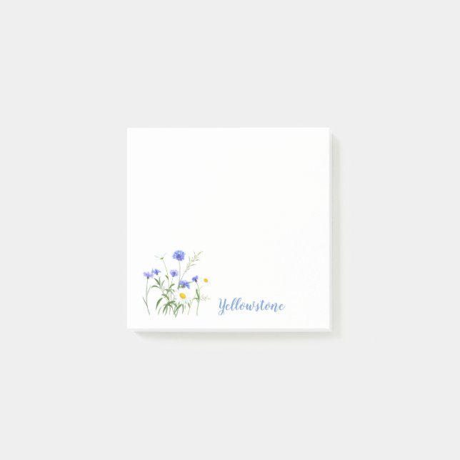 Post-it® Notas Adhesivas de Flores Silvestres de Yellowston (Anverso)