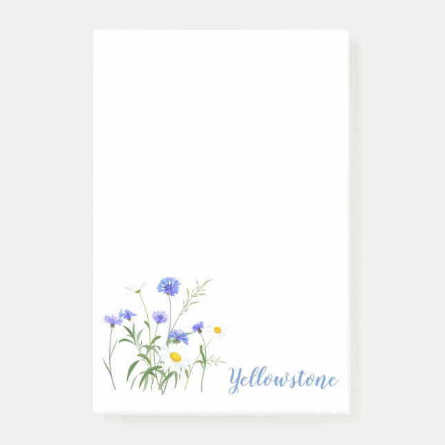 Post-it® Notas Adhesivas de Flores Silvestres de Yellowston (Anverso)