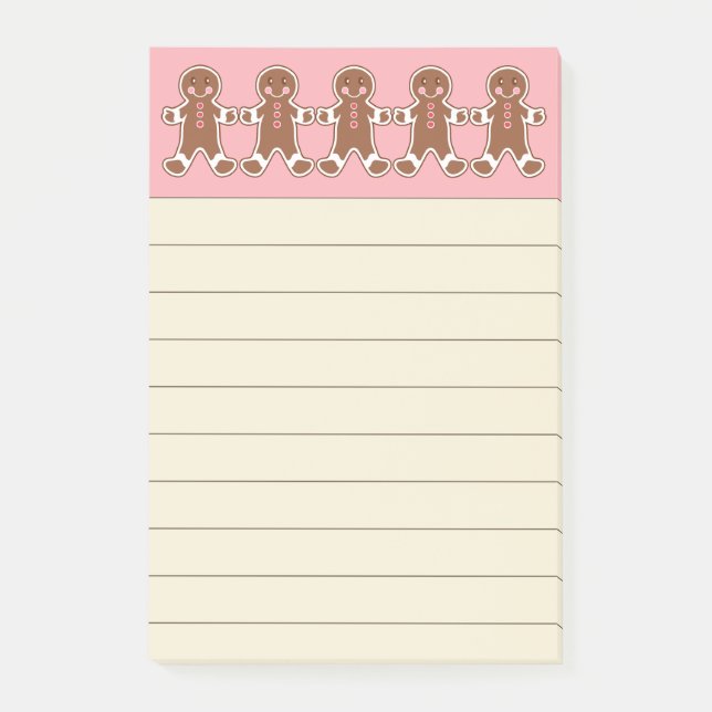 Post-it® Notas Adhesivas de Galletas de Jengibre (Anverso)
