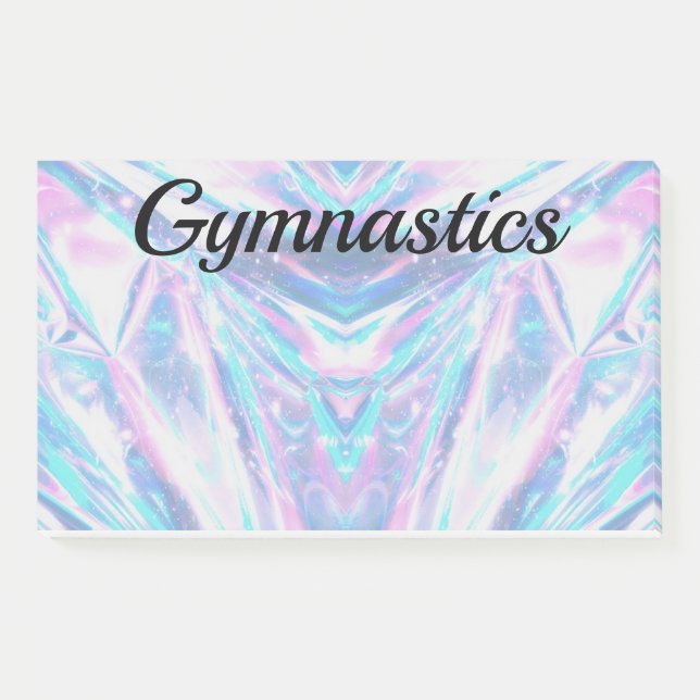 Post-it® Notas adhesivas de gimnasia 10" x 6" (Anverso)