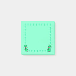 Post-it® Notas adhesivas de Gnomo Verde con Hongos