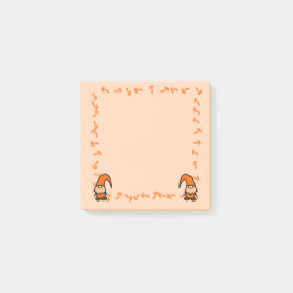Post-it® Notas adhesivas de Gnomos Naranjas con Hongos