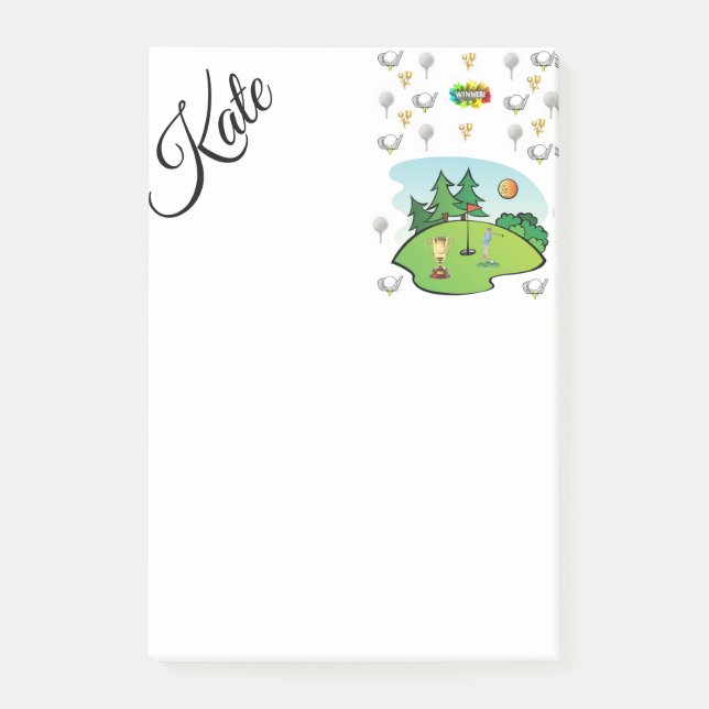 Post-it® Notas adhesivas de golf (Anverso)