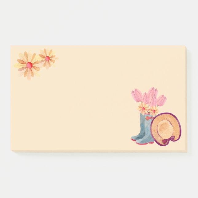 Post-it® Notas adhesivas de jardinería floral (Anverso)