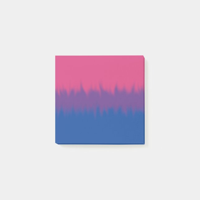 Post-it® Notas adhesivas de la bandera bisexual (Anverso)