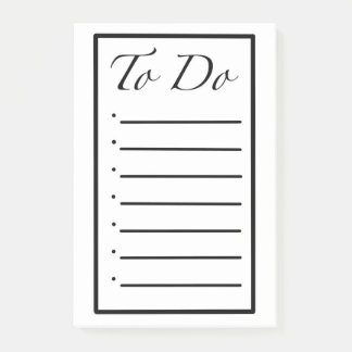 Post-it® Notas adhesivas de lista de tareas