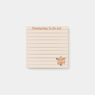 Post-it® Notas adhesivas de lista de tareas para el Día de 