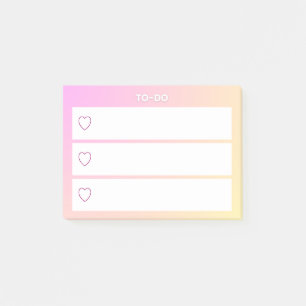 Post-it® Notas Adhesivas de Lista de Tareas Pendientes