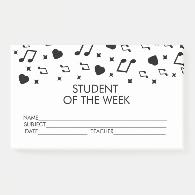 Post-it® Notas adhesivas de logro del premio para estudiant (Anverso)