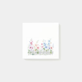 Post-it® Notas Adhesivas de Malvarrosas en Acuarela