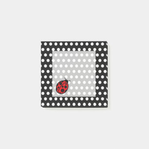 Post-it® Notas adhesivas de mariquita con lunares negros