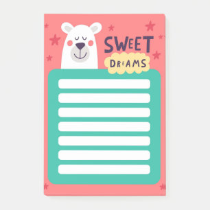Post-it® Notas adhesivas de oso polar dulces