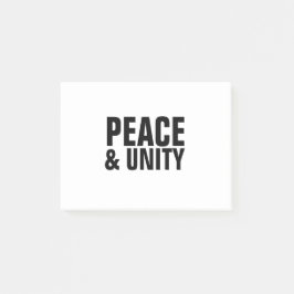 Post-it® Notas adhesivas de PAZ Y UNIDAD