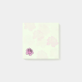 Post-it® Notas adhesivas de peonía de un detalle