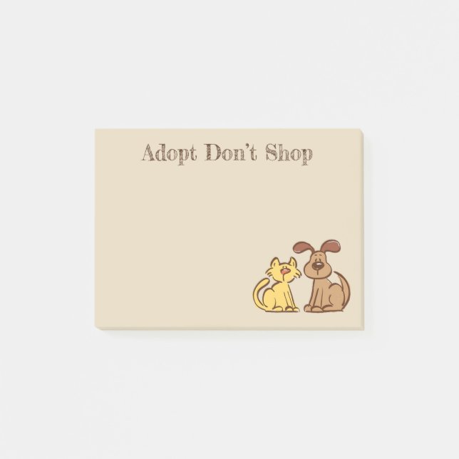 Post-it® Notas adhesivas de perro y gato (Anverso)