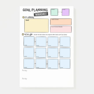 Post-it® Notas adhesivas de planificación de objetivos