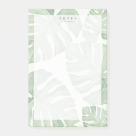Post-it® Notas adhesivas de planta de palma verde