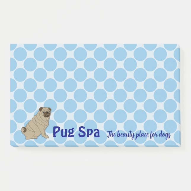 Post-it® Notas adhesivas de pug (Anverso)