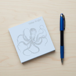 Post-it® Notas Adhesivas de Pulpo con Nombre Personalizado
