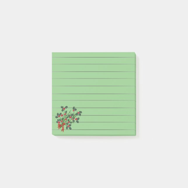 Post-it® Notas adhesivas de rama de acebo (Anverso)