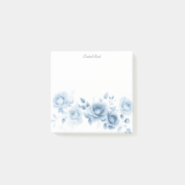 Post-it® Notas Adhesivas de Rosas Azules con Diferentes Ton