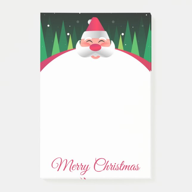 Post-it® Notas Adhesivas de Santa Claus de Navidad (Anverso)