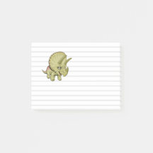 Notas adhesivas de Triceratops lindos