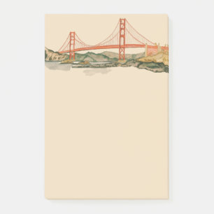 Post-it® Notas Adhesivas del puente Golden Gate de San Fran