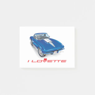 POST-IT® NOTAS ADHESIVAS DISEÑO DE COCHE ÚNICO I LOVETTE