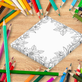 Post-it® Notas Adhesivas Divertidas con Borde Floral para C
