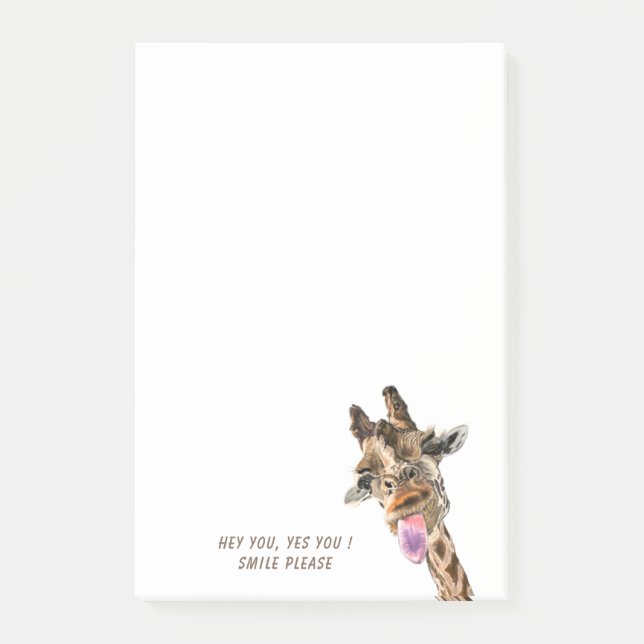 Post-it® Notas adhesivas divertidas de jirafa (Anverso)
