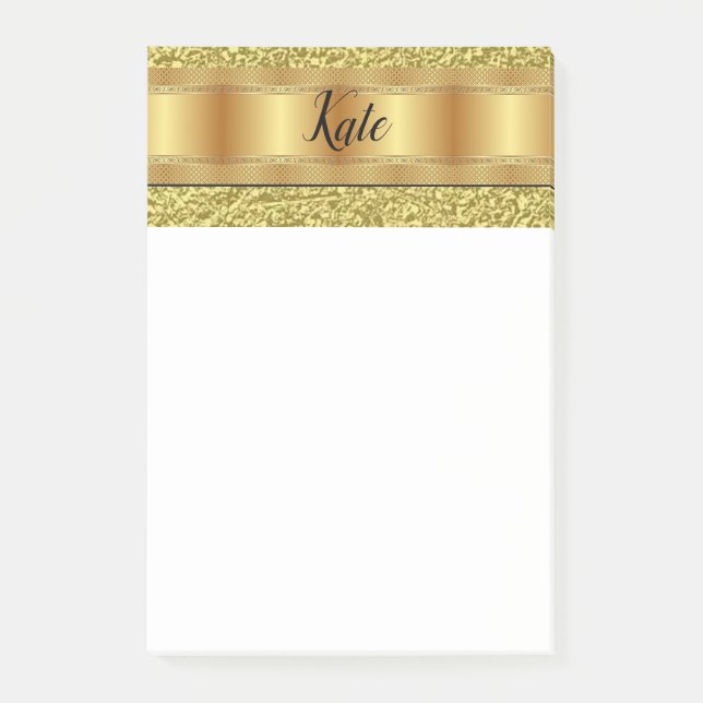 Post-it® Notas adhesivas doradas (Anverso)