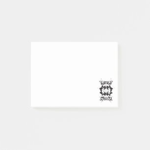 Post-it® Notas Adhesivas en Blanco y Negro Salpicadas