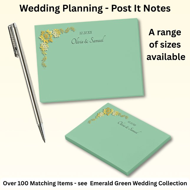 Post-it® Notas Adhesivas Esmeralda Verde y Dorado (Subido por el creador)