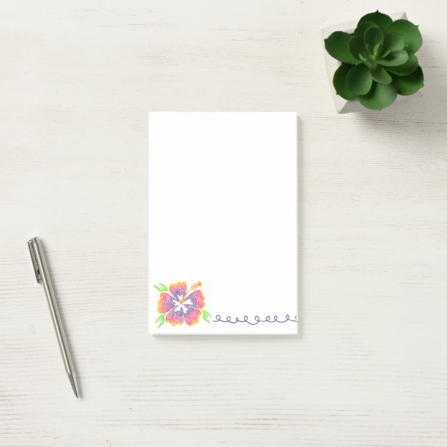 Post-it® Notas Adhesivas Feliz Hibisco (Oficina)
