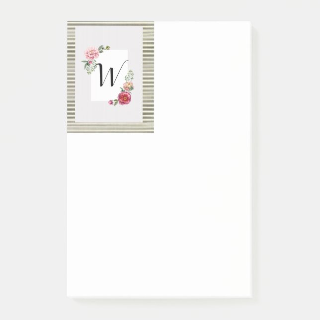 Post-it® Notas Adhesivas Florales (Anverso)